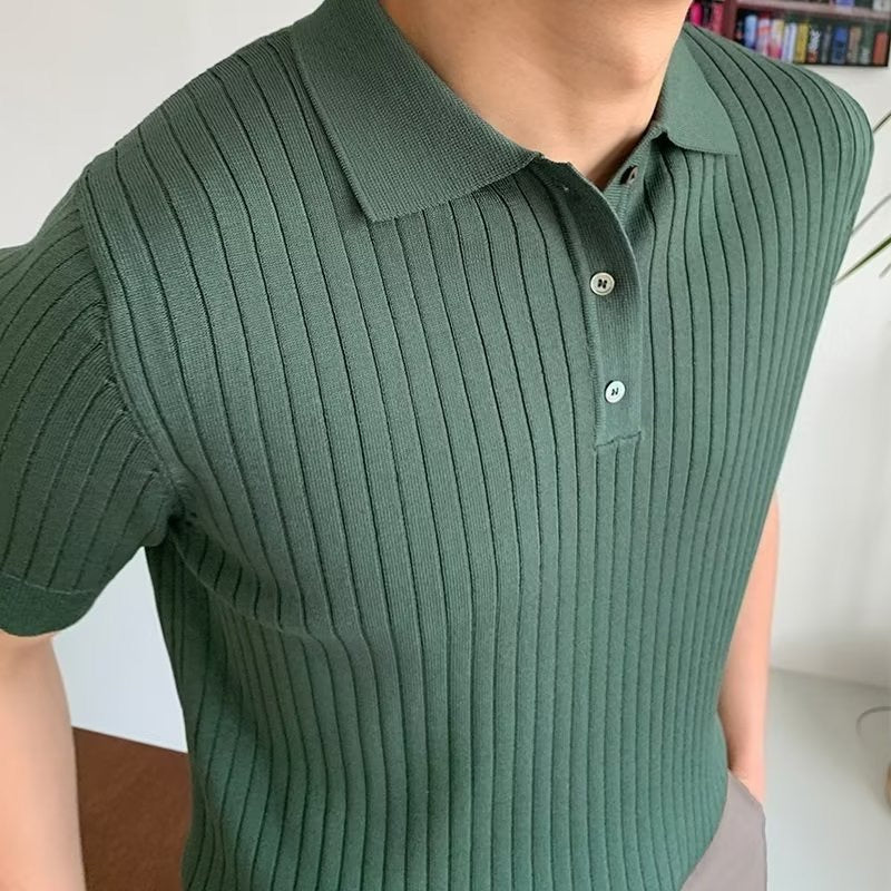 Modestique london™|GIMCHEON Knitted Polo Shirt
