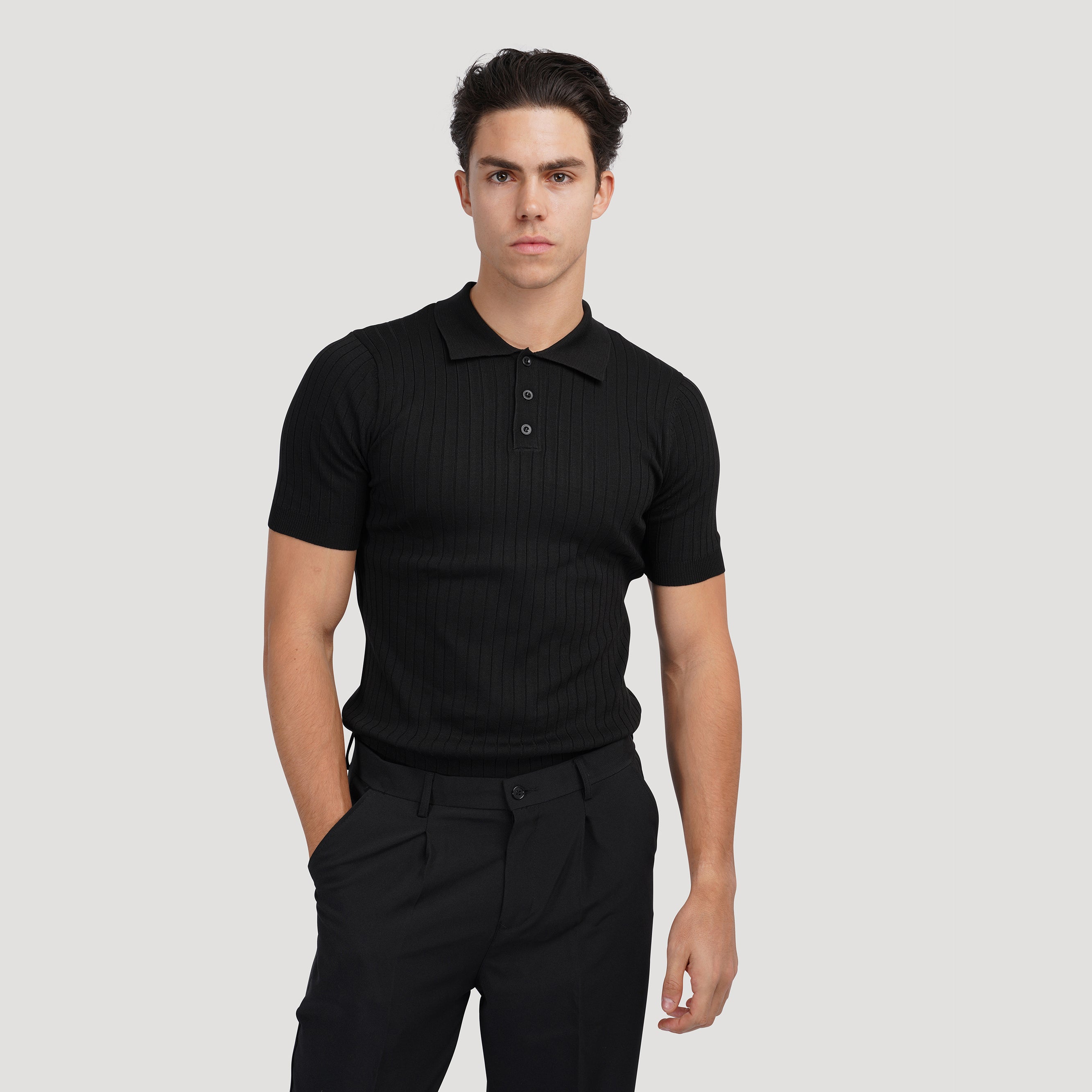 Modestique london™|GIMCHEON Knitted Polo Shirt