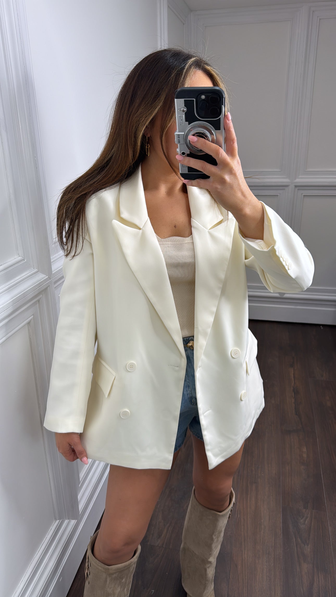 VIVIAN cream blazer