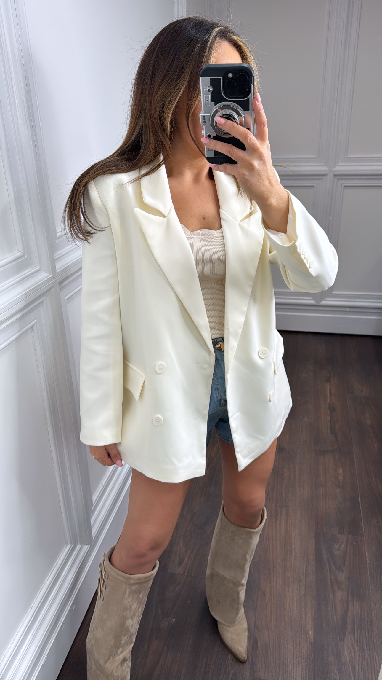 VIVIAN cream blazer