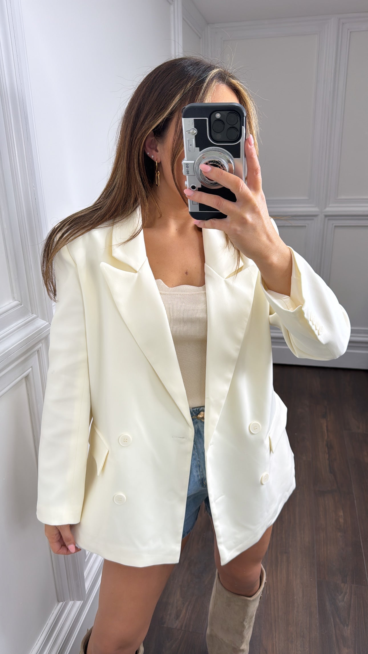 VIVIAN cream blazer