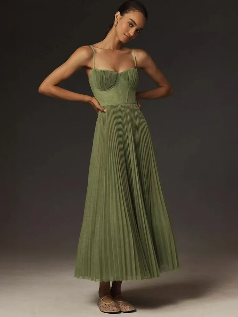 VÉRONIQUE ™ |VERDE DRESS