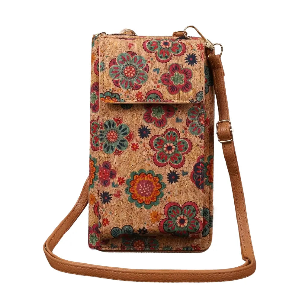 Julia - Boho floral crossbody wallet for women