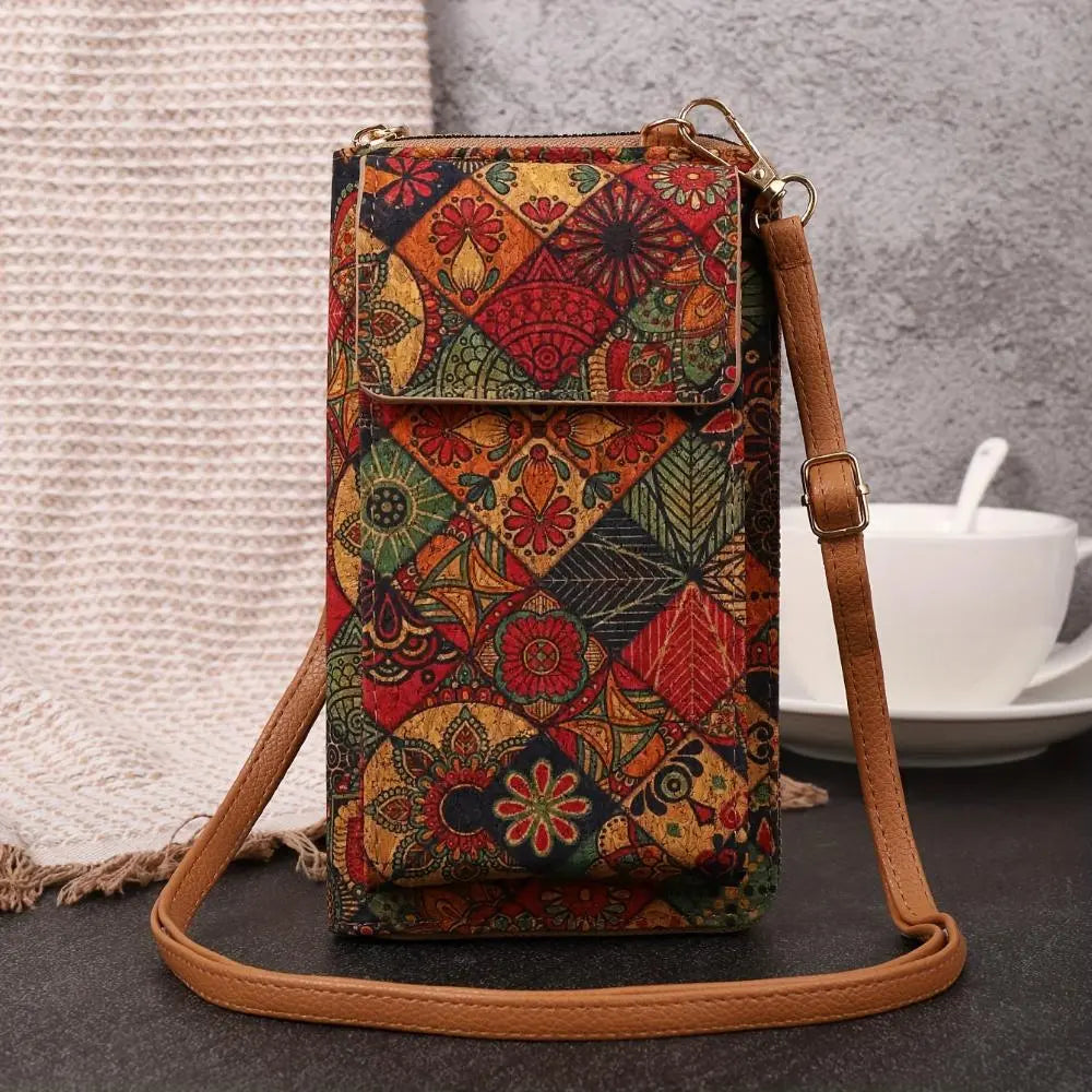 Julia - Boho floral crossbody wallet for women