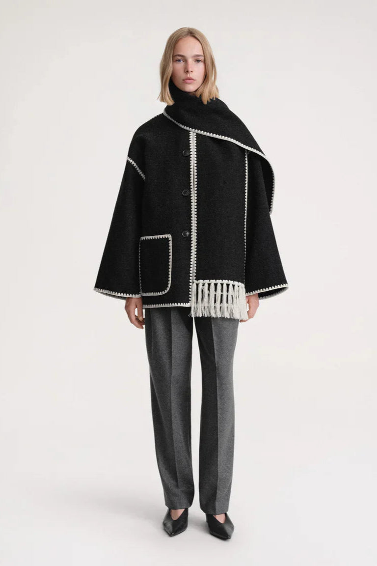 Avery toronto™  | Woolen Scarf Coat