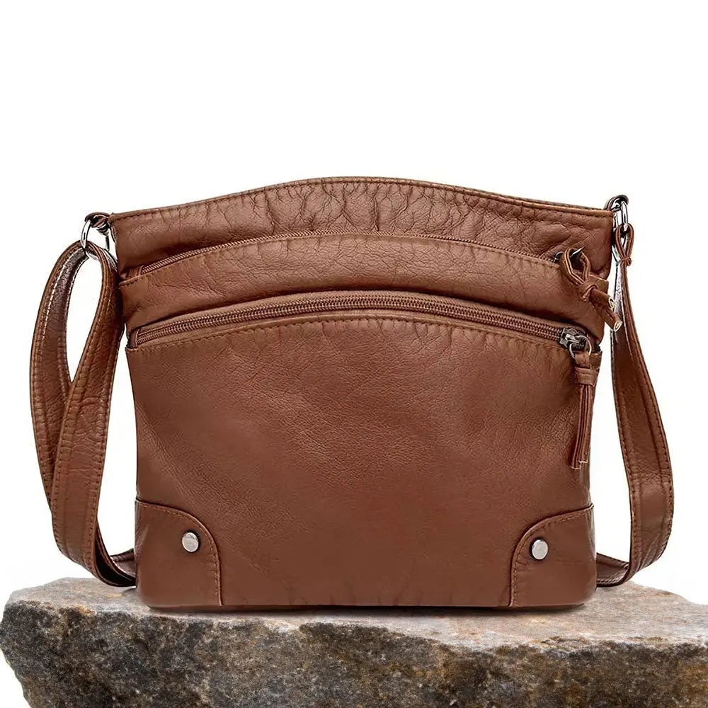 Isla - Functional Large Capacity Leather Shoulder Bag