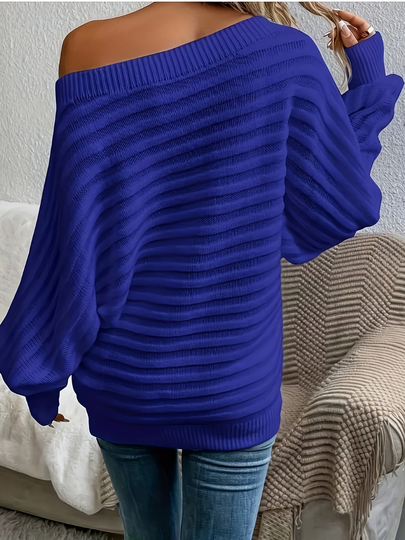 Sierra™ Off-Shoulder Knit Sweater