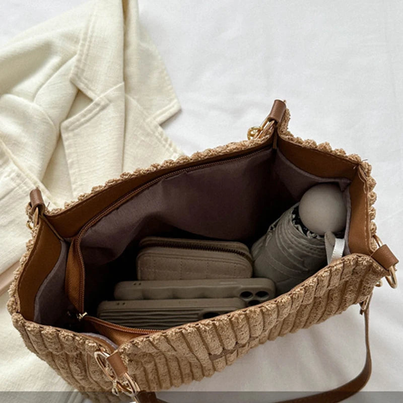 Onyx - Large Capacity Corduroy Tote Bag