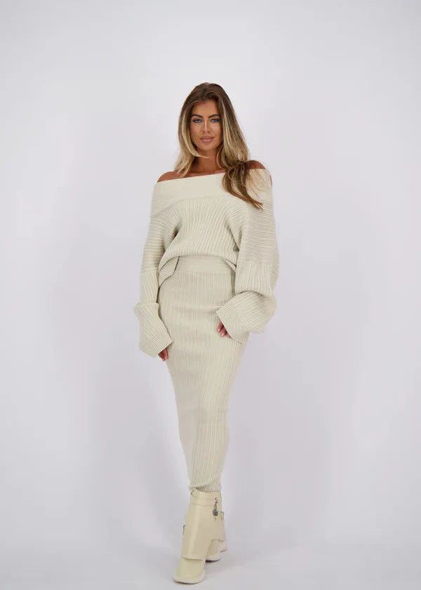 Modestique london™ | Beige knitted set