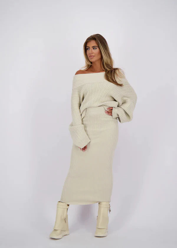 Modestique london™ | Beige knitted set